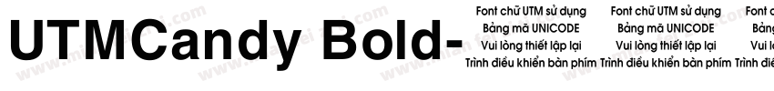UTMCandy Bold字体转换